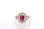 Bague 52.5 Bague ancienne rubis et diamants 58 Facettes 27583
