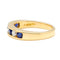 Bague 52.5 Bague en or jaune, diamants et saphirs 58 Facettes 98F3146B2C514D7D80B0BF5F287C393F