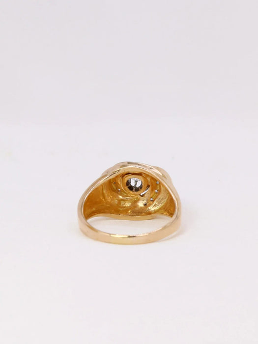 anillo de giro diamantes de oro