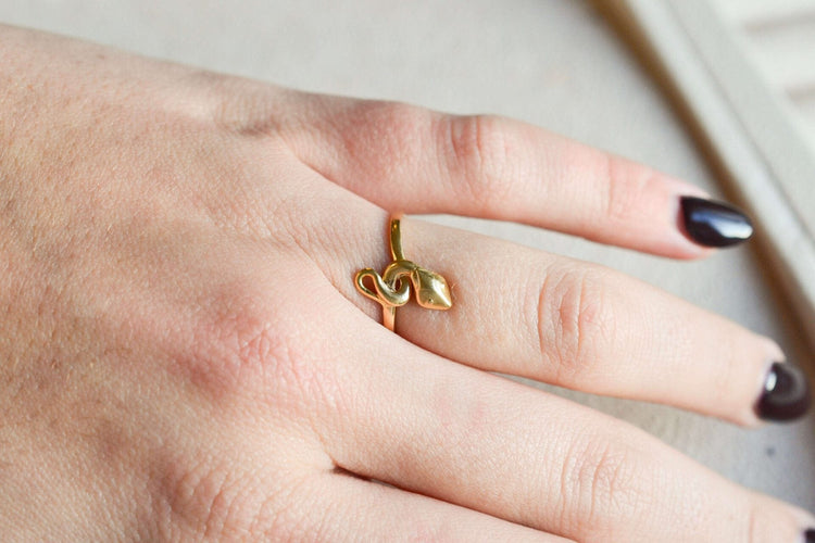 Bague 52 Bague serpent en Or jaune 58 Facettes 3710