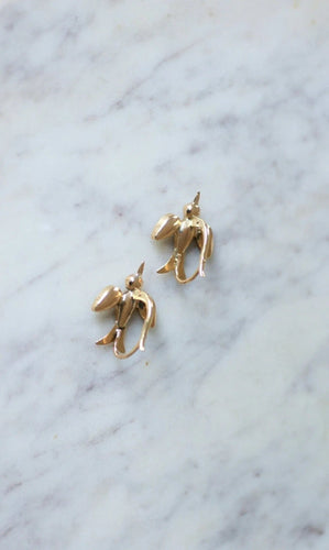 Boucles d'oreilles Dormeuses colombes grenats de Perpignan 58 Facettes