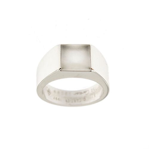 Bague 51 CARTIER - Bague "Tank" avec pierre de lune 58 Facettes 36051