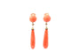 Boucles d'oreilles Boucles d'oreilles anciennes corail et perles fines 58 Facettes