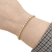 Bracelet Ligne tennis Cartier or jaune, diamants. 58 Facettes 34225