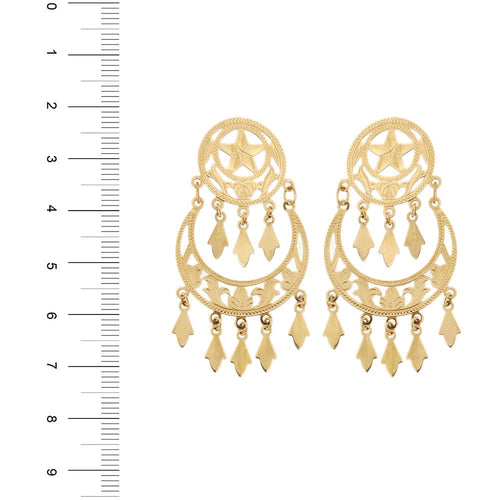 Boucles d'oreilles Boucles d'oreilles pendantes gitane 58 Facettes 35800