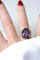 Bague 51 Bague Tank or jaune, améthyste, diamants 58 Facettes