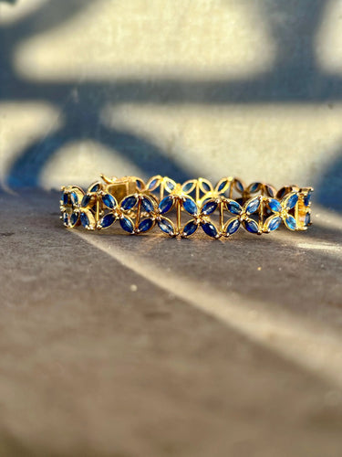 Bracelet Bracelet rosaces de saphirs 58 Facettes REF23112-134