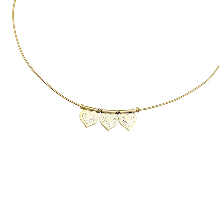 OJPerrin necklace, “Heart Legend”, yellow gold.