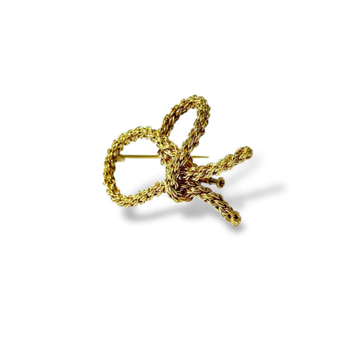 Broche Broche noeud or jaune Gay Frères 58 Facettes REF2529-296