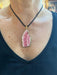 Pendentif Pendentif or jaune tranche rhodochrosite 58 Facettes C145