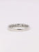 Bague 51 Alliance or blanc diamants baguette 58 Facettes J366