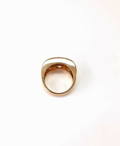 Bague 52 Bague or jaune, saphir et diamant 58 Facettes BAG.3SAPH-1508