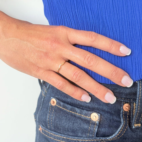 Ring Ehering aus Gelbgold 