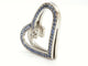 Pendentif Van der Bauwede Pendentif Coeur Argent Diamant 58 Facettes 00042GD