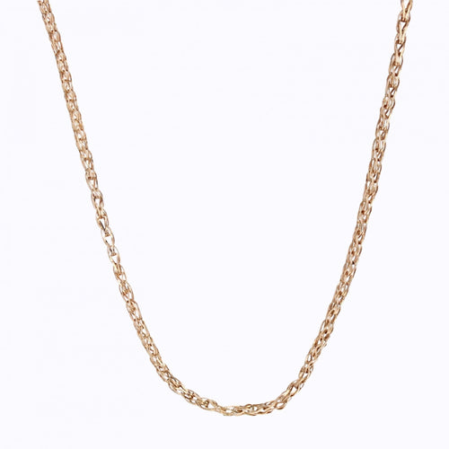 Collier Chaine maille pliée or rose 58 Facettes CVCH25