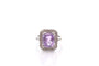 Bague 53 Bague art déco saphir violet et diamants 58 Facettes 27137-27182