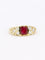 Bague 53 Bague vintage rubis coussin diamants or jaune 58 Facettes 1109.3