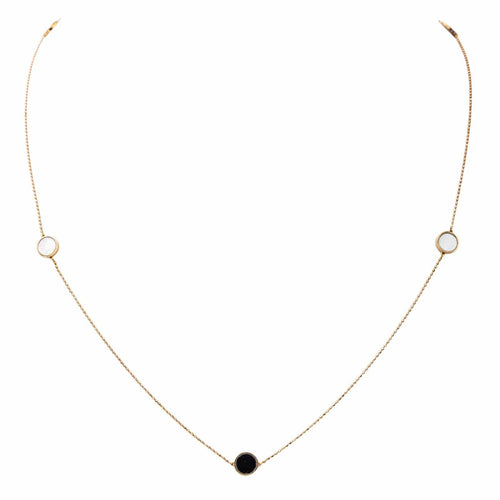 Collier Collier Sautoir Or rose Onyx 58 Facettes 3813888CN