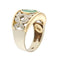 Bague Bague avec émeraude et diamants 58 Facettes 36072