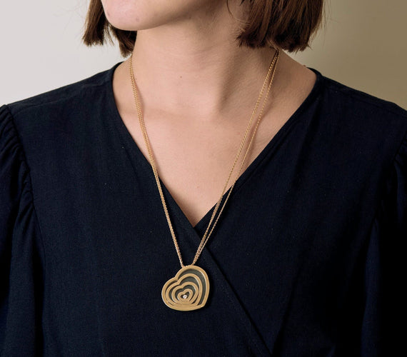 Collier CHOPARD - Collier HAPPY SPIRIT or jaune, diamant 58 Facettes BO/250014