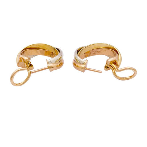 Boucles d'oreilles Boucles d'oreilles Cartier, "Trinity", trois ors. 58 Facettes 34072