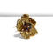 Broche Broche fleur de camélia épanouie en or jaune et saphirs, diamants 58 Facettes REF2569-337