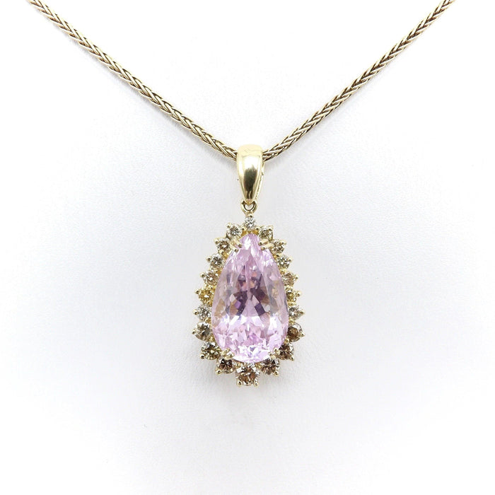 Collier Collier en or, kunzite et diamant cognac 58 Facettes