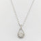 Collier Collier goutte d'eau en or blanc et diamants 58 Facettes 33014
