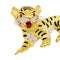 Broche Broche Sanz, "Tigre", or jaune, diamants, rubis, émail. 58 Facettes 33828