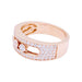 Bague 58 Bague Messika, "Move Joaillerie Pavée", or rose, diamants. 58 Facettes 33717