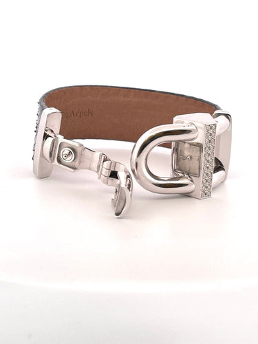 Montre Bracelet Montre Van Cleef & Arpels "Cadenas" or blanc et diamants 58 Facettes