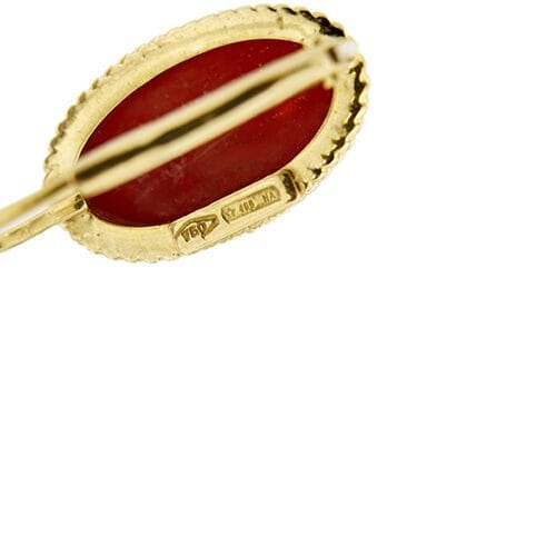 Boucles d'oreilles Boucles d'oreilles crochet corail 58 Facettes 36380