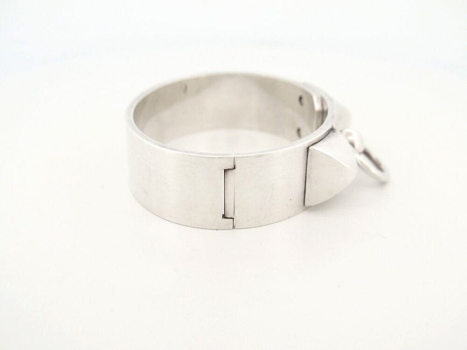 Bracelet bracelet HERMES collier de chien medor 17 argent massif 58 Facettes 263351