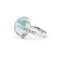 Bague Bague en or avec aigue-marine de 18,5 ct et diamants 58 Facettes