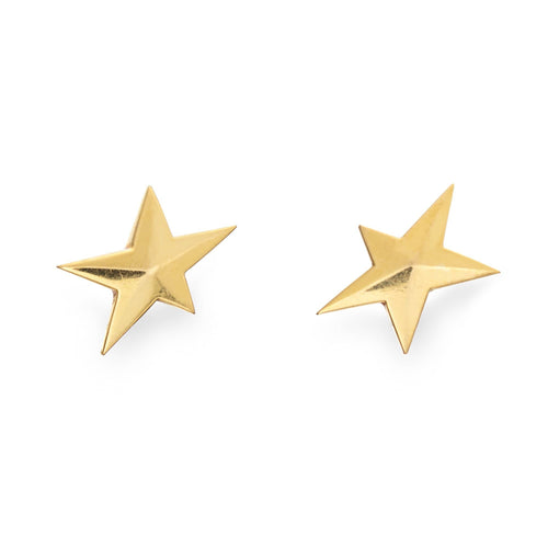 Boucles d'oreilles Tiffany & Co - Boucles d'oreilles étoile, clous en or jaune, vers 1983 58 Facettes G14190