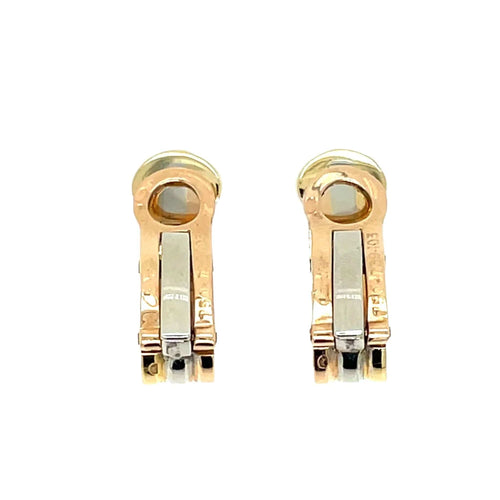 Boucles d'oreilles Cartier 2 C Trinity Gold Clip-on Earrings 58 Facettes