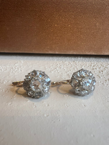 Boucles d'oreilles Victorian diamond earrings 58 Facettes