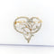 Pendentif Broche / pendentif floral en or jaune, perle et diamants 58 Facettes 32601