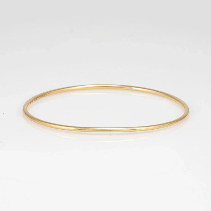 TIFFANY & Co - Bracciale rigido a filo da 2 mm in oro giallo