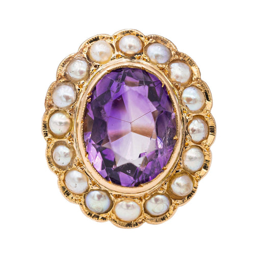 Bague 53 Bague Cocktail Or rose Améthyste 58 Facettes 2871071CN