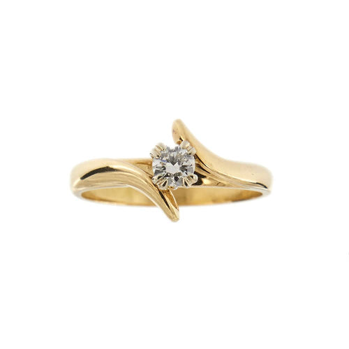 Bague Bague solitaire contrariée avec diamant 0,30 ct 58 Facettes 31425