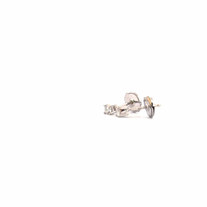 Boucles d'oreilles Puces d'oreilles or blanc diamants 58 Facettes E2BO-GS33020