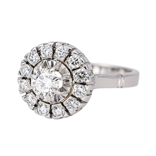 Bague 54 Bague Marguerite  Or blanc, Platine Diamant 58 Facettes 4226565CN