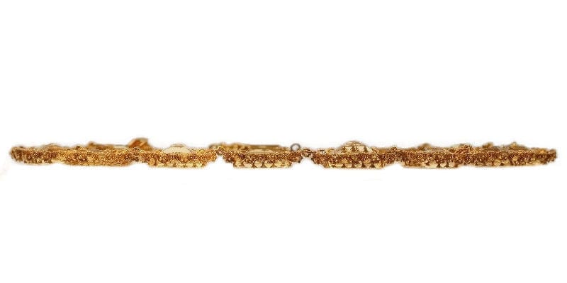 Collier Or géorgien : collier exquis en citrine cannetille 58 Facettes 14171-0037