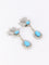 Boucles d'oreilles Boucles d'oreilles pendantes turquoises diamants 58 Facettes 1118.2