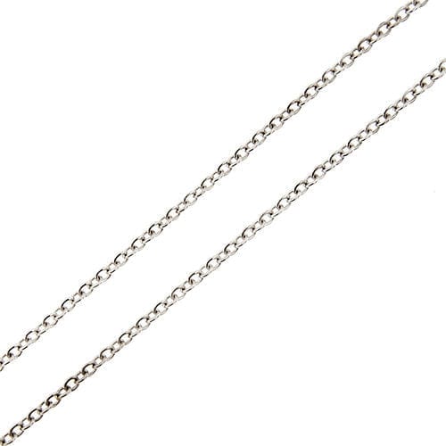 Collier Collier en or blanc avec ovale et diamants 58 Facettes 37410