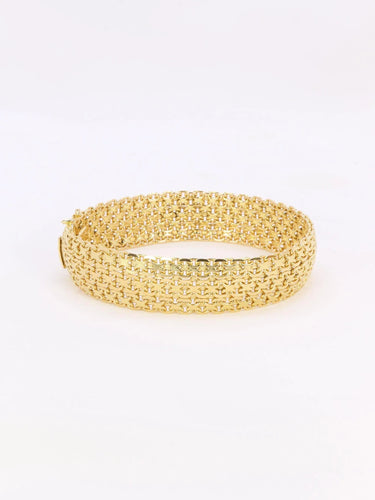 Bracelet Bracelet vintage maille milanaise or jaune 58 Facettes 1095.2