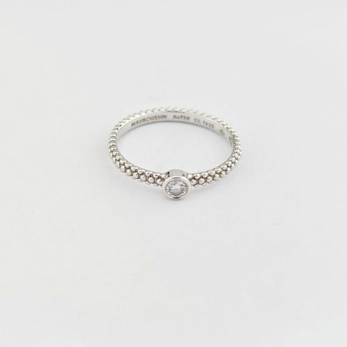 Bague 51 Mauboussin - Solitaire Goutte de jour en Or Blanc 58 Facettes 32038