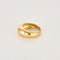 Bague 54 Bague jonc or jaune 58 Facettes GU255