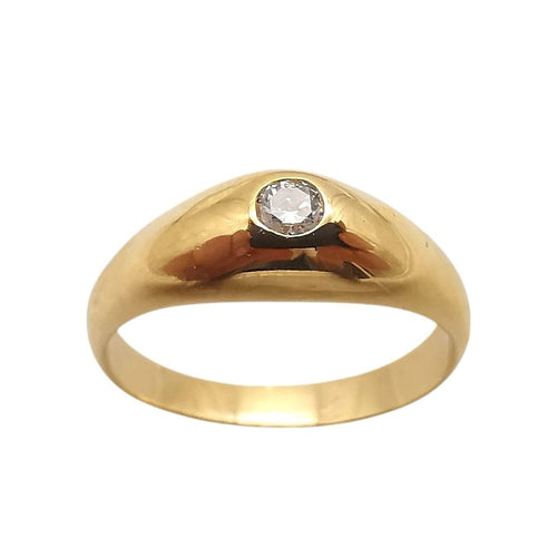 Bague 51 Bague or jaune et diamant 58 Facettes